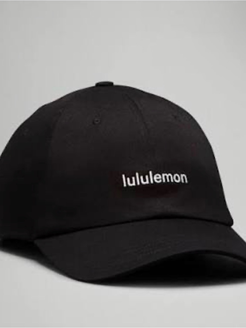 lululemon athletica Black Cap with White Logo